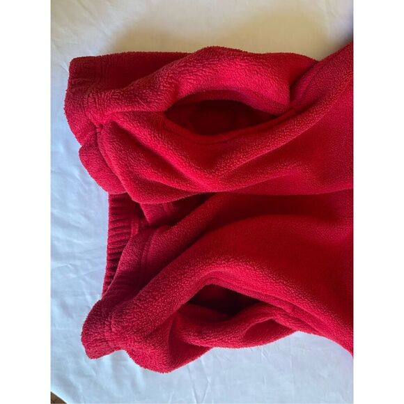 Vintage 90s NASCAR Red Fleece 1/4 Zip Pullover Sweater Size Medium - Picture 7 of 8